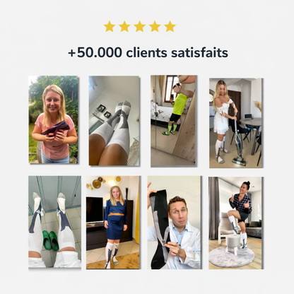 Altéos Paris® Chaussettes de compression pour jambes lourdes et douloureuses