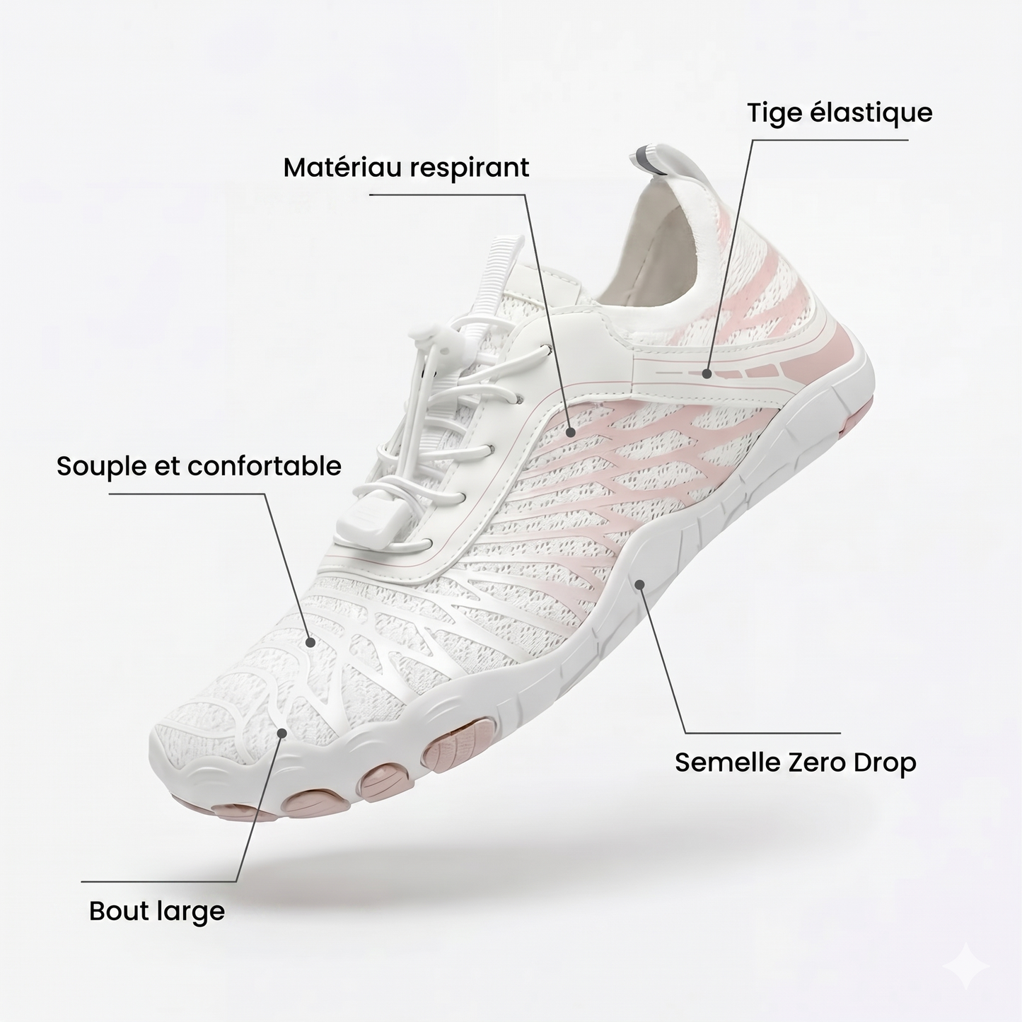 Alteos Paris - Chaussures minimalistes saines et antidérapantes (Unisexe)